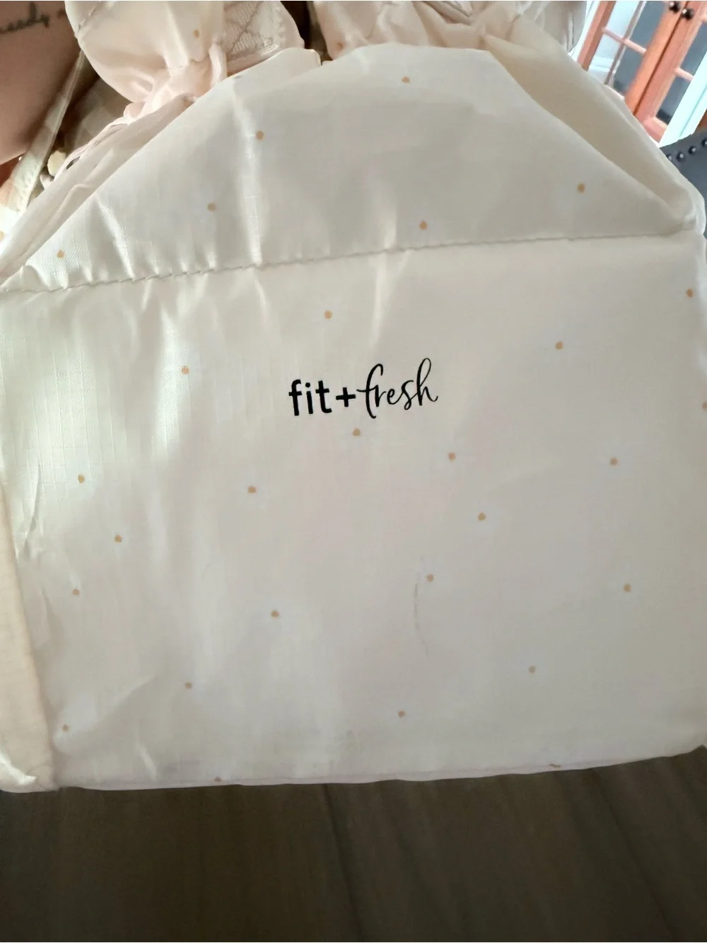 Calpak Beige Gingham Drawstring Tote - Picture 7 of 7